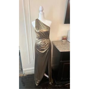 Mac DuGGAL Gold Dress